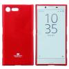 Луксозен силиконов калъф / гръб / TPU Mercury GOOSPERY Jelly Case за Sony Xperia X Compact F5321 - червен