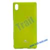 Луксозен силиконов калъф / гръб / TPU Mercury GOOSPERY Jelly Case за Sony Xperia Z4 - зелен