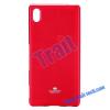 Луксозен силиконов калъф / гръб / TPU Mercury GOOSPERY Jelly Case за Sony Xperia Z4 - цикламен