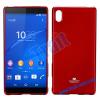 Луксозен силиконов калъф / гръб / TPU Mercury GOOSPERY Jelly Case за Sony Xperia Z4 - червен