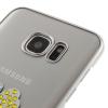 Луксозен твърд гръб X-FITTED Swarovski Diamond за Samsung Galaxy S7 Edge G935 - прозрачен със сребрист кант / Crystal Lucky Clover