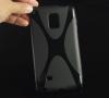 Силиконов калъф / гръб / ТПУ X Line за Samsung Galaxy Note Edge N915 - черен