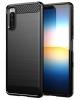 Силиконов калъф / гръб / TPU за Sony Xperia 10 III - черен / carbon