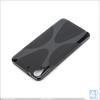 Силиконов калъф / гръб / TPU X Line за HTC Desire 728 - черен