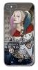 Луксозен стъклен твърд гръб за Apple iPhone 6 / iPhone 6S - Poker Face Girl
