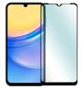 5D full cover Tempered glass Full Glue screen protector Samsung Galaxy A15 / Извит стъклен скрийн протектор с лепило от вътрешната страна за Samsung Galaxy A15 - черен кант