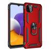 Силиконов гръб Spigen със стойка и магнитно захващане за Samsung Galaxy A22 5G – червен