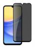 Privacy 5D full cover Tempered glass Full Glue screen protector Samsung Galaxy A25 5G / Privacy Извит стъклен скрийн протектор с лепило от вътрешната страна за Samsung Galaxy A25 5G - черен / прозрачен