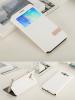 Луксозен кожен калъф Flip тефтер S-View Usams Muge Series за Samsung Galaxy A5 - бял