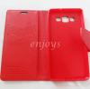 Кожен калъф Flip тефтер Mercury GOOSPERY Fancy Diary със стойка за Samsung Galaxy A5 A500F / Samsung A5 - черно и червено