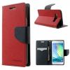 Кожен калъф Flip тефтер Mercury GOOSPERY Fancy Diary със стойка за Samsung Galaxy A5 A500F / Samsung A5 - червен