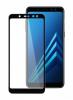 3D full cover Tempered glass screen protector Samsung Galaxy A6 Plus 2018 / Извит стъклен скрийн протектор Samsung Galaxy A6 Plus 2018 - черен