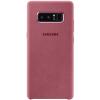 Оригинален гръб Leather Case Alcantara за Samsung Galaxy S10 - розов