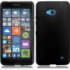 Силиконов калъф / гръб / TPU за Microsoft Lumia 640 - черен / мат