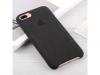 Луксозен гръб Leather Alcantara Case за Apple iPhone 7 / iPhone 8 - Черен