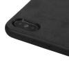 Луксозен гръб Leather Alcantara Case за Apple iPhone X - Черен