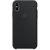 Силиконов калъф / гръб / TPU за Apple iPhone X - черен / лого