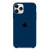 Оригинален гръб Silicone Cover за Apple iPhone 12 Mini 5.4" - син / лого