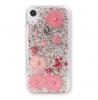 Луксозен твърд гръб Kavaro Crystals за Apple iPhone X / iPhone XS - прозрачен / Pink Real Flowers