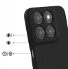 Силиконов калъф / кейс за Motorola Мото G87 - черен гръб със защита за камерата