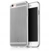 Луксозен твърд гръб BASEUS Glory Series за Apple iPhone 6 / iPhone 6S - черен със сребриста мрежа 