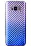 Луксозен силиконов калъф / гръб / TPU за Samsung Galaxy S8 Plus G955 - преливащ / златисто със синьо / carbon