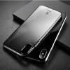 Оригинален силиконов калъф / гръб / TPU Baseus Simple Series Pluggy Case за Apple iPhone X - черен