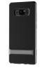 Луксозен силиконов калъф / гръб / Rock Royce Series за Samsung Galaxy Note 8 N950 - черен със сив кант