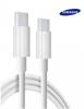 Оригинален USB кабел за зареждане и пренос на данни за Samsung Galaxy S22 Ultra 5G / Type-C - бял
