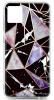 Луксозен силиконов калъф / гръб / TPU Glometric Marble за Apple iPhone 12 /12 Pro 6.1'' - черен