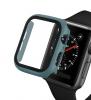 Луксозен кейс 2in1 3D 360° Full Cover Tempered glass за Apple Watch Series 40mm - тъмно зелен