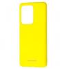 Силиконов калъф / гръб / Molan Cano Glossy Jelly Case за Samsung Galaxy S20 Ultra - жълт / гланц / брокат