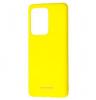 Силиконов калъф / гръб / Molan Cano Glossy Jelly Case за Samsung Galaxy S20 Ultra - жълт / гланц / брокат