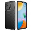 Луксозен силиконов калъф / гръб / кейс Auto Focus за Xiaomi Redmi 10C - черен / Carbon