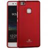 Луксозен силиконов калъф / гръб / TPU Mercury GOOSPERY Jelly Case за Huawei P9 Lite - червен