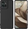 Силиконов калъф / кейс / Nano TPU за Motorola Moto G75 - черен гръб със защита за камерата