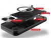 Удароустойчив гръб TPU кейс Slide Camera Case Magnetic Finger Ring Car Holder за Xiaomi Redmi Note 14 5G - лилав