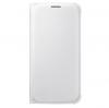 Оригинален кожен калъф Flip Cover Wallet / EF-WG920PWE за Samsung Galaxy S6 G920 - бял