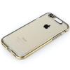 Оригинален гръб ROCK Light Tube Case за Apple iPhone 6 / iPhone 6S - прозрачен със златист кант