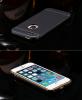  Луксозен алуминиев бъмпер с твърд гръб Magic Skin за Apple iPhone 5 / iPhone 5S - черен