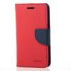 Кожен калъф Flip тефтер Mercury GOOSPERY Fancy Diary със стойка за Samsung Galaxy A3 2016 A310 - червен