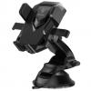 Универсална стойка за кола Baseus Robot Car Bracket за Samsung, Apple, Huawei, Lenovo, LG, HTC, Sony, Nokia, ZTE - черна / въртяща се на 360 градуса