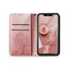 Кожен калъф Mezzo Book със стойка за Samsung Galaxy Xcover 4 / 4S – дърво / Rose Gold