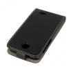 Кожен калъф Flip тефтер със силиконов гръб Flexi за HTC Desire 310 - черен