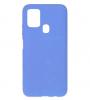 Луксозен силиконов калъф / гръб / Nano TPU за Samsung Galaxy A21s - син