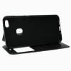 Кожен калъф Flip тефтер Roar Noble Leather View Flexi със стойка за Huawei P10 Lite - черен