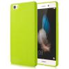 Ултра тънък силиконов калъф / гръб / TPU Ultra Thin Candy Case за Huawei Ascend P8 - зелен / брокат