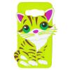 Силиконов калъф / гръб / TPU 3D за Samsung Galaxy J5 2016 J510 - Cat / зелен
