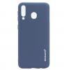 Луксозен силиконов калъф / гръб / Sammato Cover TPU Case за Huawei P30 Lite - син