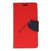 Кожен калъф Flip тефтер Mercury GOOSPERY Fancy Diary със стойка за Huawei Y6 II / Y6 2 - червен